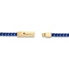 Thumbnail Image 3 of Men's Foxtail Chain Necklace 4mm Blue & Yellow Ion-Plated Stainless Steel 24&quot;