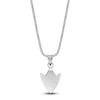 Thumbnail Image 3 of Men's Natural Black Spinel Arrowhead Necklace Sterling Silver 24&quot;