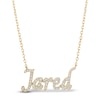 Thumbnail Image 0 of Diamond Name Necklace 1/4 ct tw 14K Yellow Gold 18"