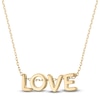 Thumbnail Image 1 of Letters Necklace 14K Yellow Gold 18&quot;