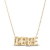 Thumbnail Image 2 of Letters Necklace 14K Yellow Gold 18&quot;