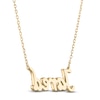 Thumbnail Image 3 of Letters Necklace 14K Yellow Gold 18&quot;