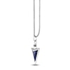 Thumbnail Image 2 of Men's Natural Sodalite Arrowhead Necklace Sterling Silver 24&quot;