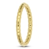 Thumbnail Image 2 of Italia D'Oro Stacking Textured Ring 14K Yellow Gold