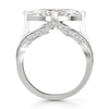 Thumbnail Image 2 of J'Lure Lab-Created Diamond Moval Old-Cut Engagement Ring 3-1/2 ct tw 18K White Gold