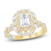 Thumbnail Image 1 of Pnina Tornai Emerald-Cut Diamond Halo Engagement Ring 1-1/2 ct tw 14K Yellow Gold