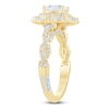 Thumbnail Image 2 of Pnina Tornai Emerald-Cut Diamond Halo Engagement Ring 1-1/2 ct tw 14K Yellow Gold