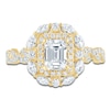 Thumbnail Image 3 of Pnina Tornai Emerald-Cut Diamond Halo Engagement Ring 1-1/2 ct tw 14K Yellow Gold