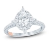 Thumbnail Image 1 of Pnina Tornai Oval-Cut Diamond Halo Engagement Ring 1-1/3 ct tw 14K White Gold