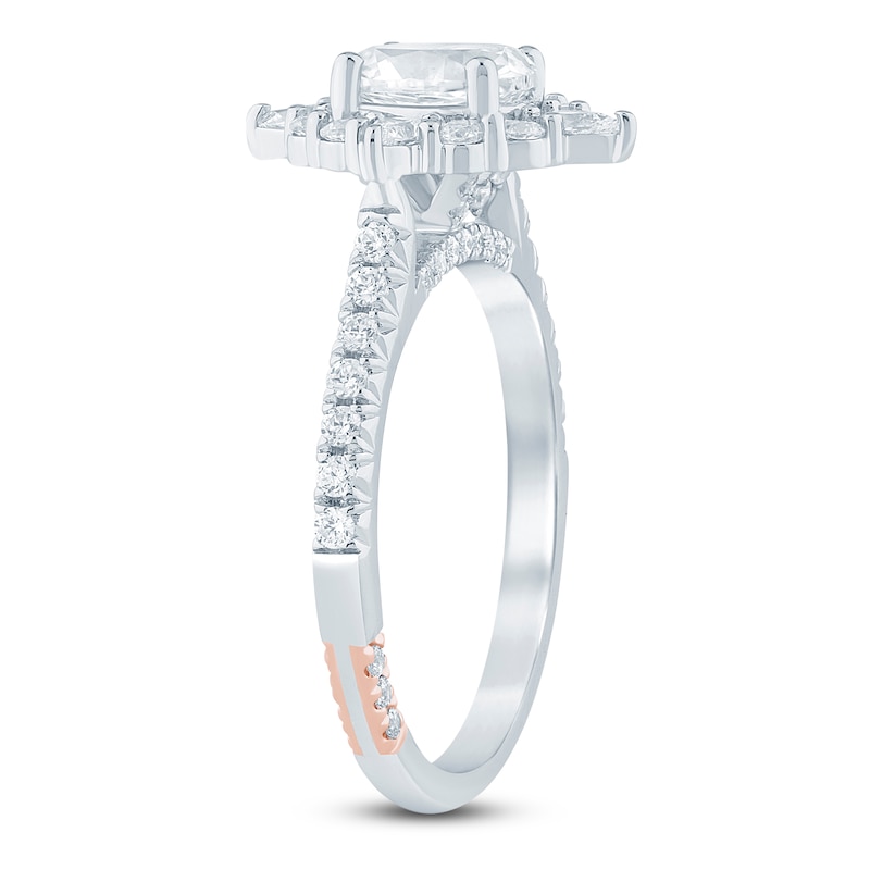 Main Image 2 of Pnina Tornai Oval-Cut Diamond Halo Engagement Ring 1-1/3 ct tw 14K White Gold