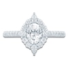 Thumbnail Image 3 of Pnina Tornai Oval-Cut Diamond Halo Engagement Ring 1-1/3 ct tw 14K White Gold