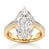 Thumbnail Image 1 of J'Lure Lozenge Step-Cut Lab-Created Diamond Engagement Ring 4-3/4 ct tw 18K Yellow Gold