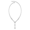 Thumbnail Image 2 of J'Lure Multi-Shape Lab-Created Diamond Y-Drop Necklace 16-1/2 ct tw 14K White Gold 16&quot;