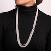 Thumbnail Image 3 of Yoko London Cultured Pearl Three-Strand Necklace With Diamonds 2 ct tw 18K White Gold 32&quot;