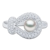 Thumbnail Image 3 of Yoko London Cultured Pearl & Diamond Ring 5/8 ct tw 18K White Gold