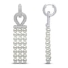 Thumbnail Image 2 of Yoko London Cultured Pearl & Diamond Hoop Drop Earrings 1-3/4 ct tw 18K White Gold