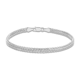 Bismark Chain Bracelet 14K White Gold 7.5&quot; Length