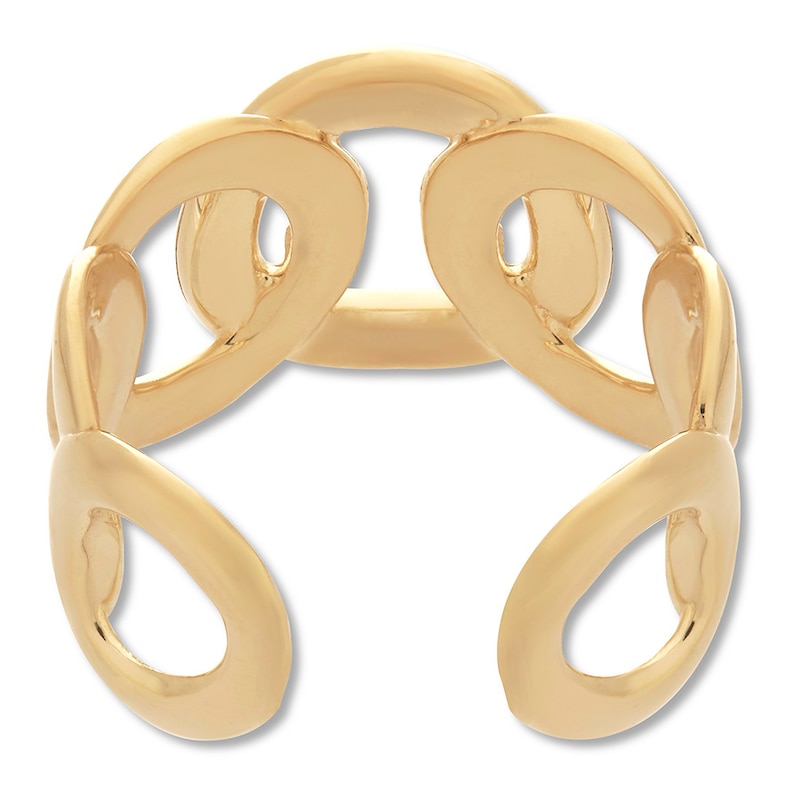 Main Image 3 of Round Link Ring 14K Yellow Gold