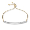 Thumbnail Image 1 of Curved Bar Bolo Bracelet 10K Two-Tone Gold