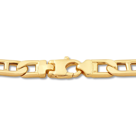 Men's Mariner Link Bracelet 10K Yellow Gold 9