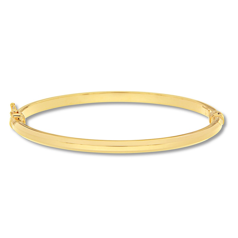 Textured Bangle 10K Yellow Gold 7.25",Y"