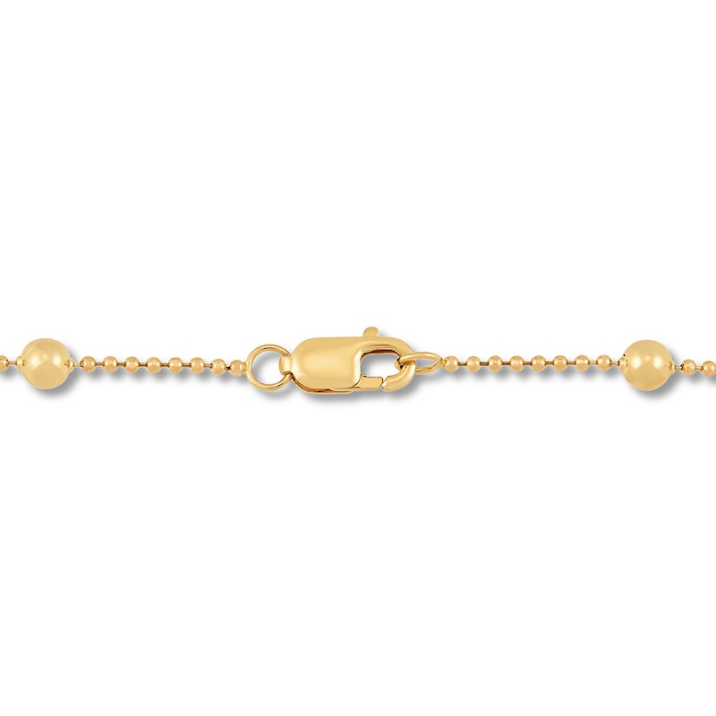 Rosary Bracelet 14K Yellow Gold 7.5"