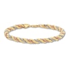 Thumbnail Image 0 of Rope Chain Bracelet 14K Tri-Color Gold 7.5"