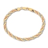 Thumbnail Image 1 of Rope Chain Bracelet 14K Tri-Color Gold 7.5"