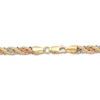 Thumbnail Image 2 of Rope Chain Bracelet 14K Tri-Color Gold 7.5"