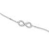 Thumbnail Image 1 of Infinity Bracelet 14K White Gold 7.5&quot;