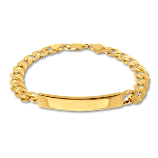 ID Link Bracelet 14K Yellow Gold 8.5