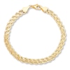 Thumbnail Image 1 of Hollow Braided Rope Bracelet 10K Yellow Gold 7.25 Length