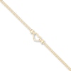 Thumbnail Image 1 of Heart Anklet 14K Yellow Gold