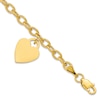 Thumbnail Image 2 of Heart Bracelet 14K Yellow Gold 7.5"