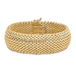 Mesh Bracelet 14K Yellow Gold 7.25 Length