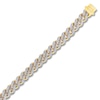 Thumbnail Image 2 of Diamond Curb Necklace 3 1/5 ct tw Round 10K Yellow Gold