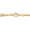 Thumbnail Image 3 of Italia D'Oro Bar & Bead Double Row Bracelet 14K Yellow Gold 7.25"