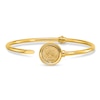 Thumbnail Image 1 of Matte Coin Hinged Bangle 14K Yellow Gold