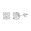 Thumbnail Image 1 of Men's Diamond Stud Earrings 1/3 ct tw Round 10K White Gold