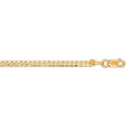 Curb Chain Anklet 14K Yellow Gold 10&quot;