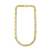 Thumbnail Image 1 of Diamond Curb Chain Necklace 1-1/5 ct tw Round 10K Yellow Gold