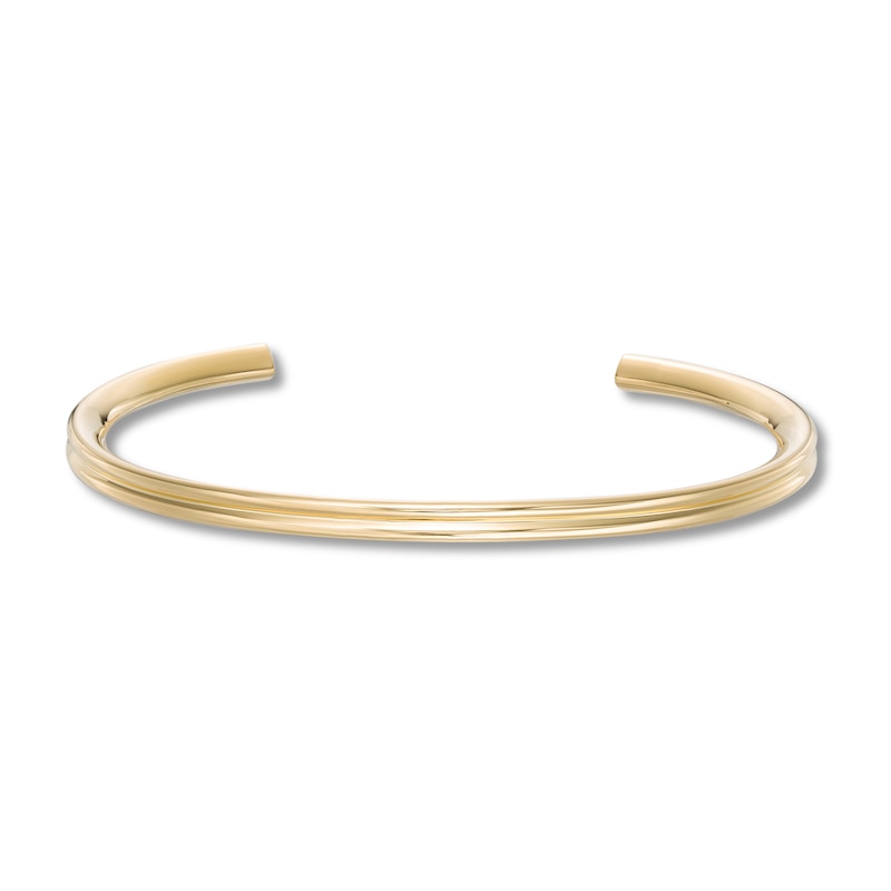 Stella Valle Heart Bangle Bracelet 18K Gold-Plated Brass