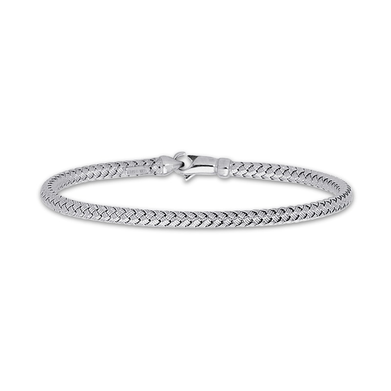 Main Image 1 of Weave Bracelet 14K White Gold 7.25&quot;