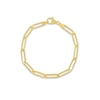 Thumbnail Image 1 of Paper Clip Chain Bracelet 14K Yellow Gold 8&quot;