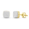 Thumbnail Image 1 of Men's Diamond Stud Earrings 1/4 ct tw Round 10K Yellow Gold