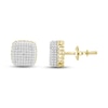 Thumbnail Image 2 of Men's Diamond Stud Earrings 1/4 ct tw Round 10K Yellow Gold