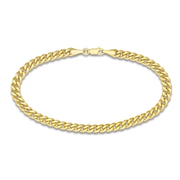 Cuban Link Chain Bracelet 14K Yellow Gold 8.5&quot;