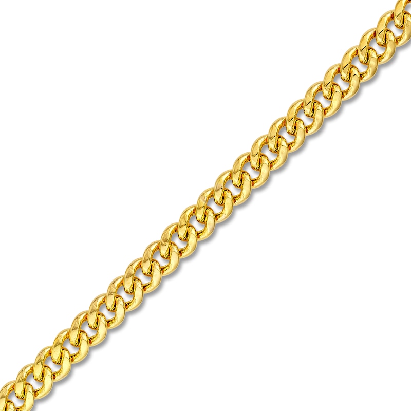 Main Image 2 of Cuban Link Chain Bracelet 14K Yellow Gold 8.5&quot;