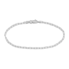 Thumbnail Image 1 of Solid Paperclip Chain Bracelet 14K White Gold 7.25&quot;