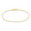 Thumbnail Image 0 of Solid Paperclip Chain Bracelet 14K Yellow Gold 7.25"